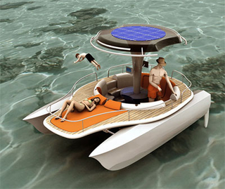 Illustration for article titled The Pedal Boat Gets a Solar Powered Boost